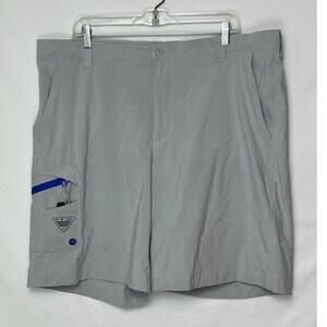 Columbia PFG Men’s Size 40 Gray Terminal Tackle Fishing Outdoor Shorts Quick Dry